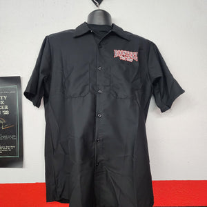 Shirt - Embroidered Button Up - Black