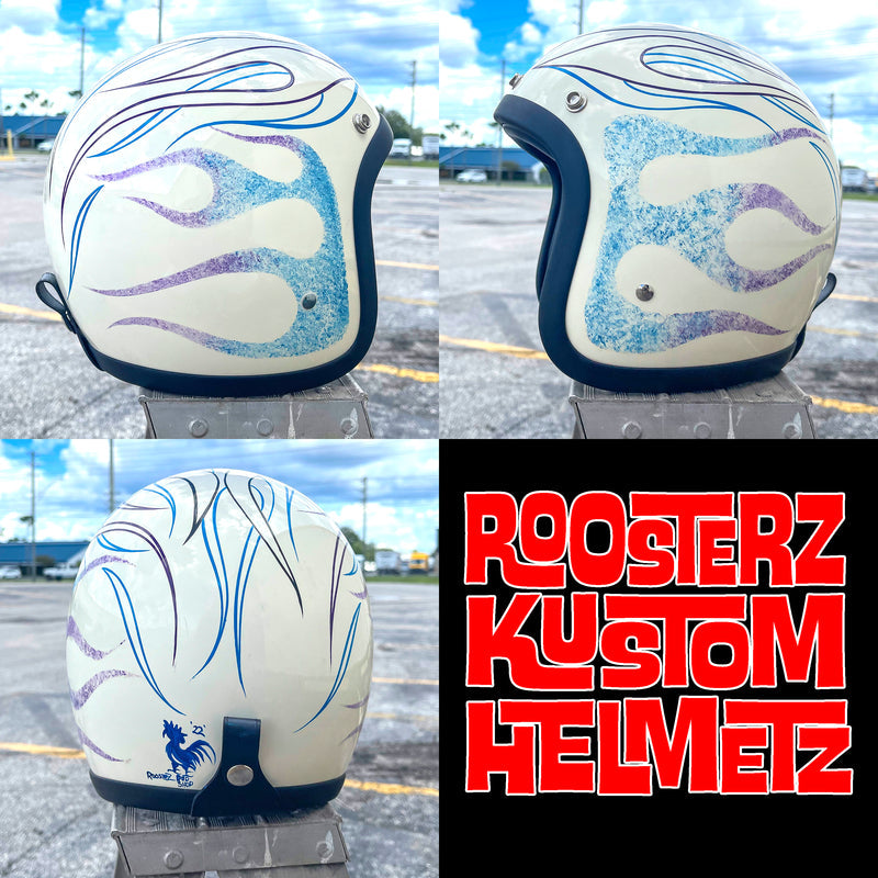 Helmet - The Flamin' Eggshell Too Custom Helmet