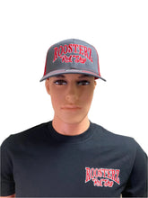 Load image into Gallery viewer, Hats - Gray with red back - snap back
