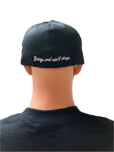 Load image into Gallery viewer, Hats - Black Roosterz Flex Fit - Flatbill
