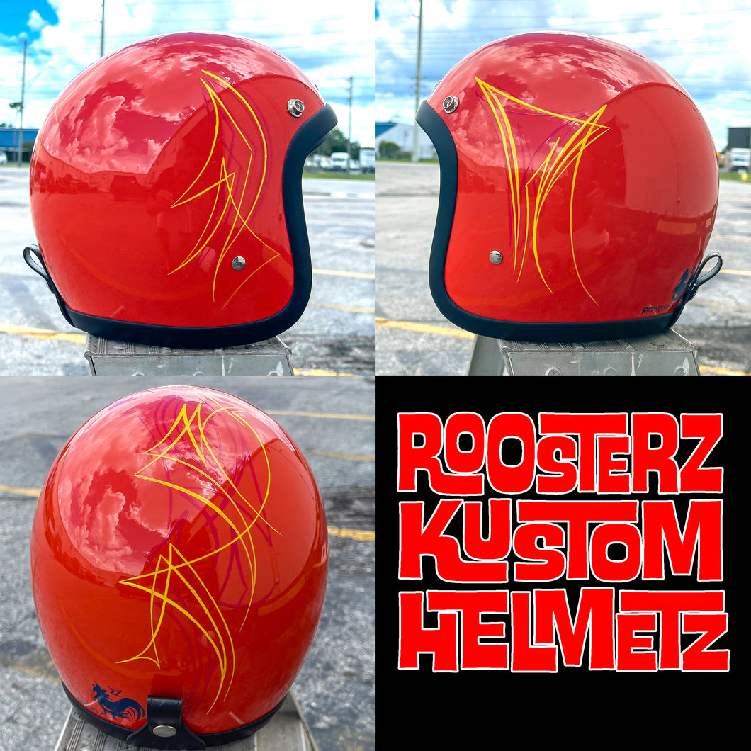 Helmet - Tropicana Orange Custom Helmet